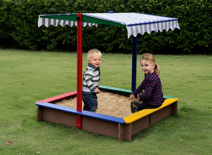 dobar Sandkasten mit verstellbarem Dach